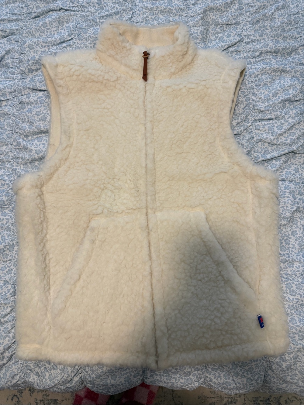 Cozy Cream Sherpa Vest (Wool)